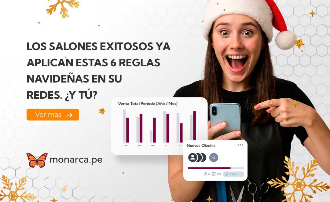 6 prácticas en redes sociales que harán brillar tu salón de belleza estas fiestas.