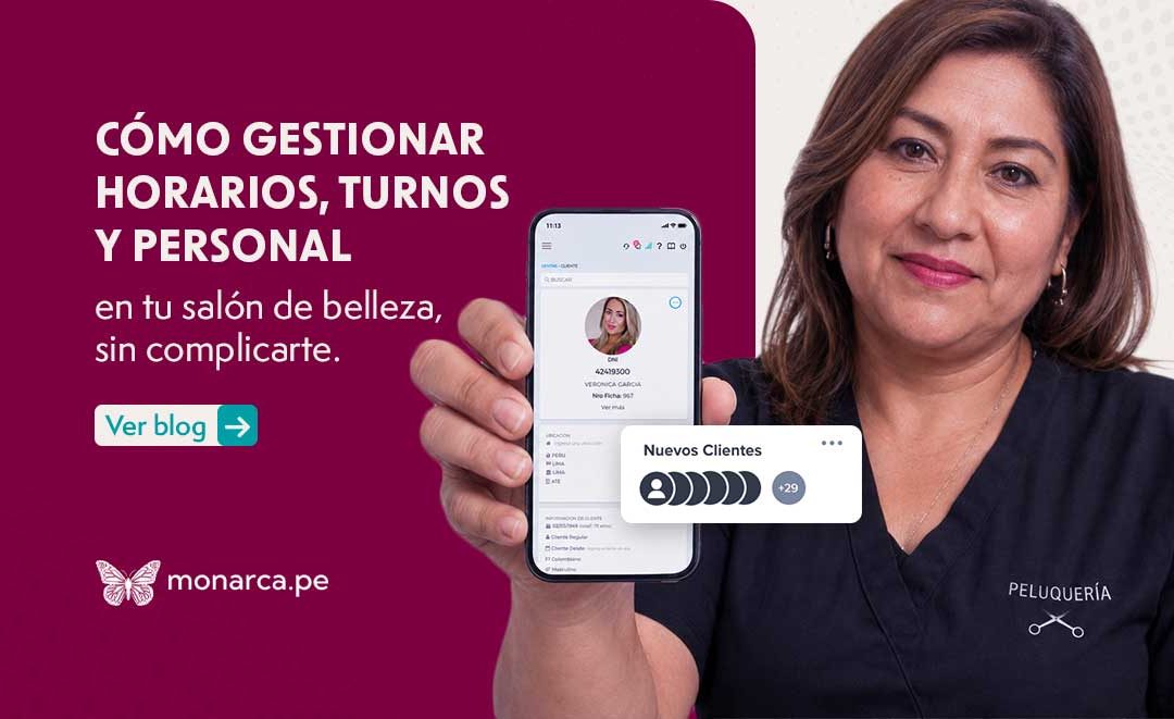 Gestiona horarios, turnos y personal en tu salón de belleza sin complicarte